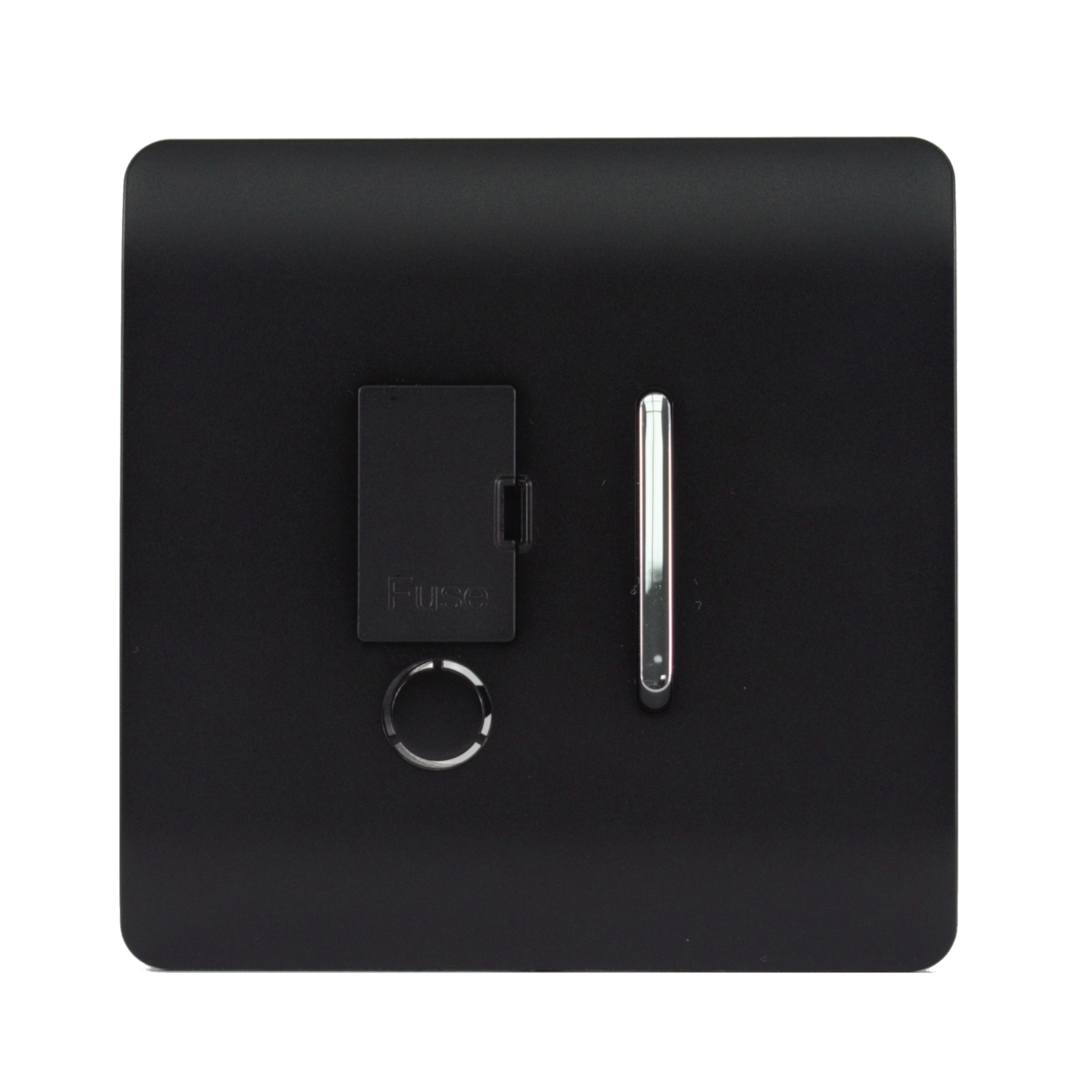 ART-FSMBK  Switch Fused Spur 13A With Flex Outlet Matt Black